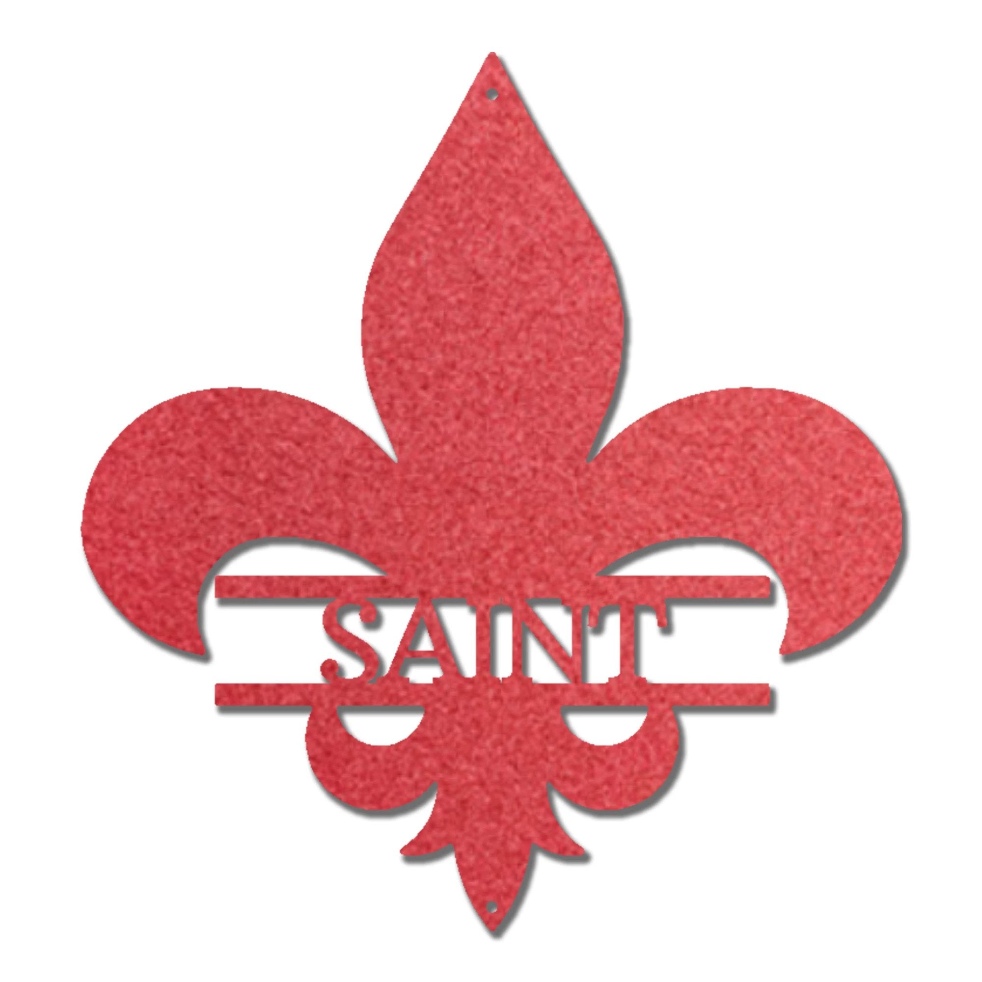 Personalized Fleur De Lis Metal Wall Art – Custom Name Sign – Louisiana Decor – Saints Inspired Wall Decor – Family Name Steel Sign
