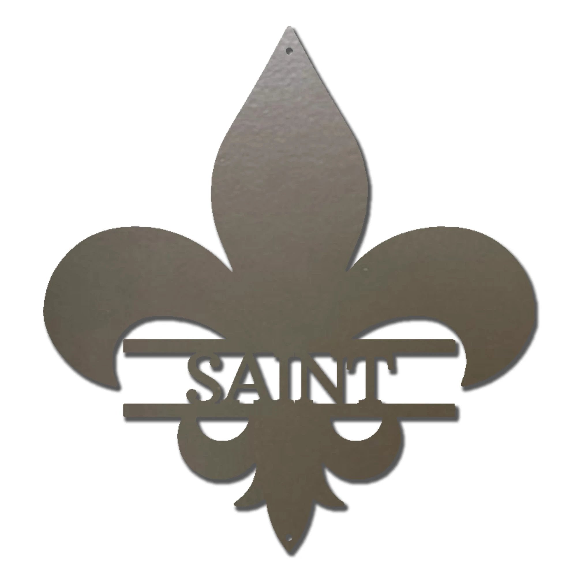 Personalized Fleur De Lis Metal Wall Art – Custom Name Sign – Louisiana Decor – Saints Inspired Wall Decor – Family Name Steel Sign