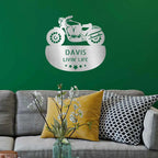 Personalized Motorcycle Metal Wall Sign – Custom Name Laser-Cut Steel Art for Indoors & Outdoors