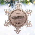 Umpire Snowflake Ornament - Thanks for being who you are - Birthday Christmas Jewelry Gifts Coworkers Colleague Boss