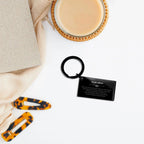 To My Uncle Gifts, Inspirational Engraved Keychain, Sentimental Birthday Christmas - Behind you, all your memories, before you, all your dreams, around you, all who love you, within you, all you need