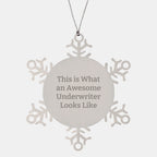 Underwriter Gifts, Snowflake Ornaments, and Inspirational Quotes: Gifts from Friends, Coworkers, and Family
