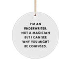 Underwriter Gifts from Friends - I'm Not a Magician, But a Thoughtful Circle Ornament for Christmas