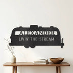 Airstream RV Custom Text Monogram Wall Sign Metal Art
