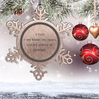 Utah is my home Gifts, Lovely Utah Birthday Christmas Snowflake Ornament For People from Utah, Men, Women, Friends