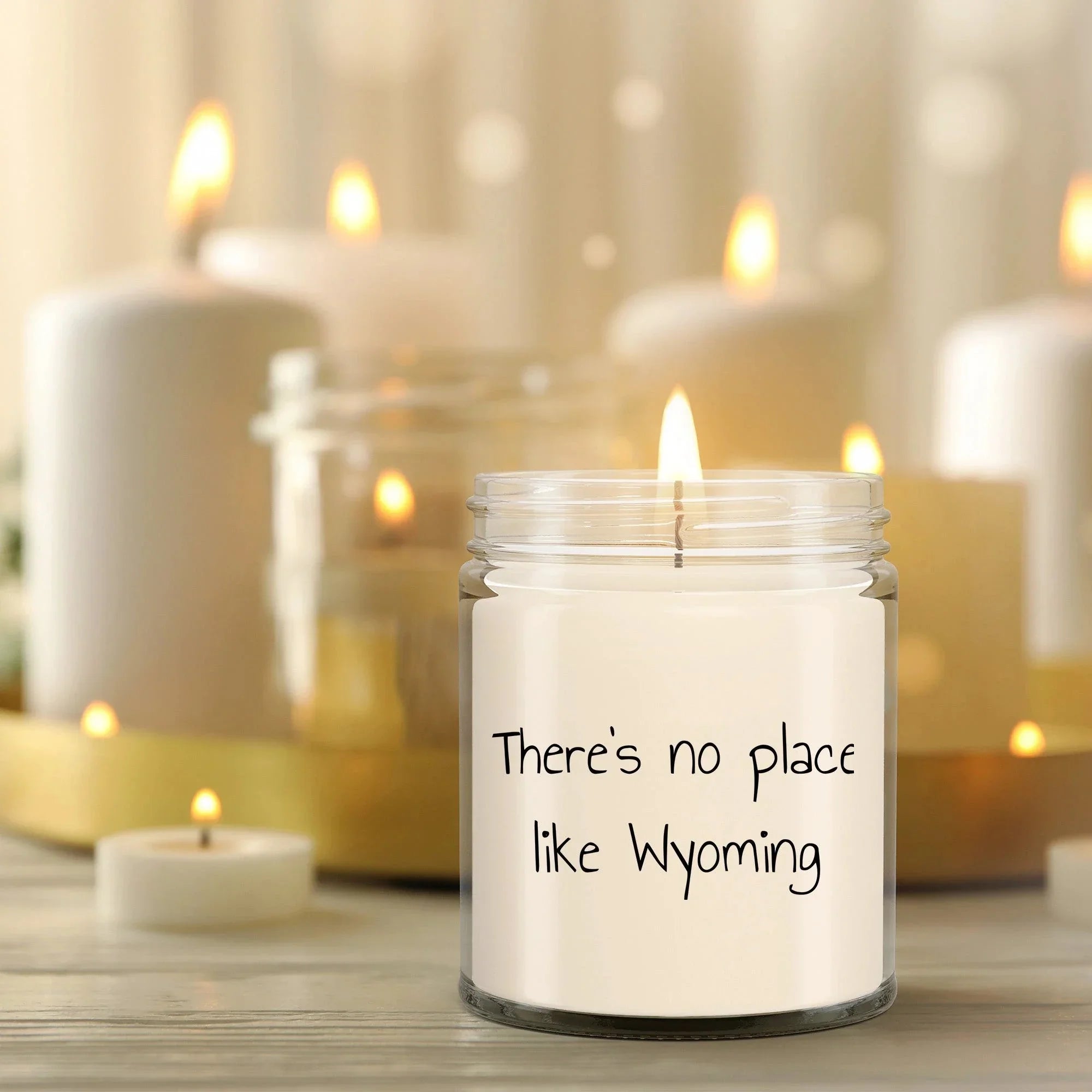 Wyoming's Best Kept Secret: 9oz Vanilla Soy Candle, There's No Place Like Wyoming