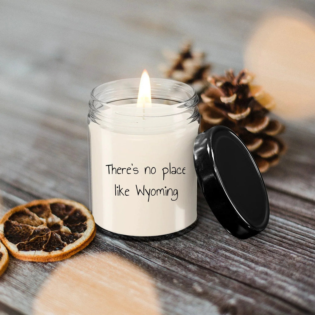 Wyoming's Best Kept Secret: 9oz Vanilla Soy Candle, There's No Place Like Wyoming