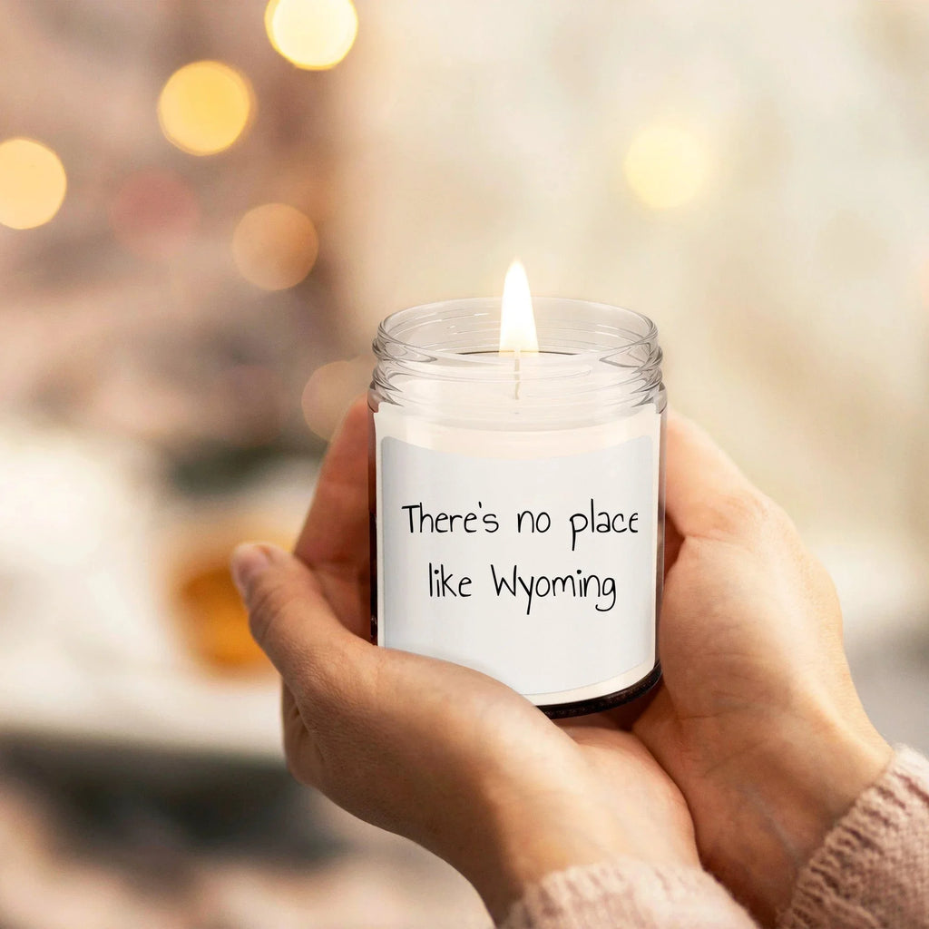 Wyoming's Best Kept Secret: 9oz Vanilla Soy Candle, There's No Place Like Wyoming