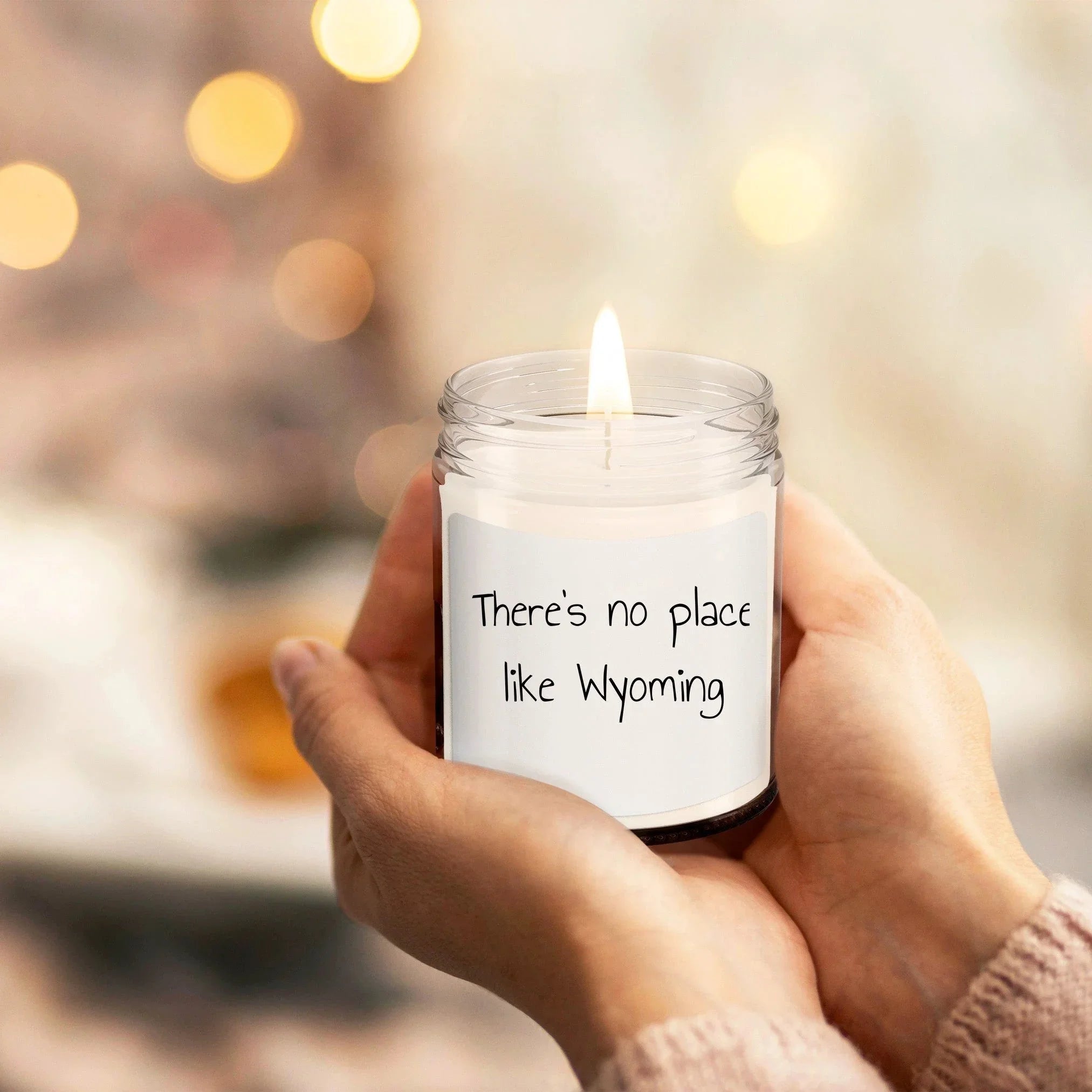 Wyoming's Best Kept Secret: 9oz Vanilla Soy Candle, There's No Place Like Wyoming