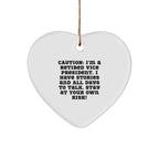 Vice President Heart Ornament, Funny Quote Gifts from Family, Christmas Unique Gifts for Men