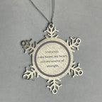 Virginia is my home Gifts, Lovely Virginia Birthday Christmas Snowflake Ornament For People from Virginia, Men, Women, Friends