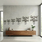 But First Coffee Metal Wall Art – Farmhouse Kitchen Coffee Sign Decor – Rustic Coffee Bar Wall Decor – Laser Cut Metal Sign – Coffee Lover Gift