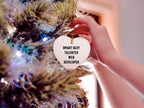 Web Developer Funny Heart-shaped Christmas Ornament -Smart Sexy Talented Web Developer Gifts