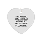 Welder's Heartfelt Gift for Friends and Family - Funny Christmas Ornament