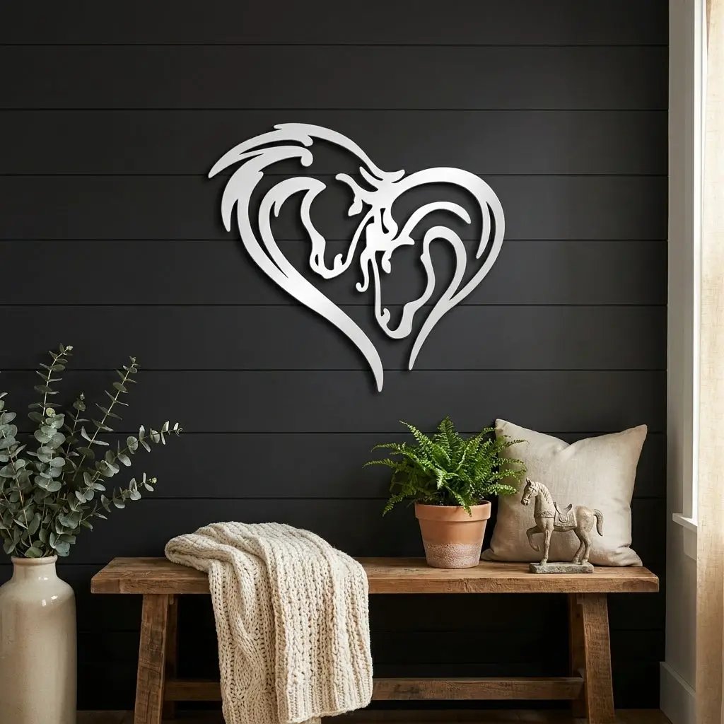 Horse Love Steel Wall Sign