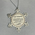 X-Ray Technician Snowflake Ornament - Thanks for being who you are - Birthday Christmas Jewelry Gifts Coworkers Colleague Boss