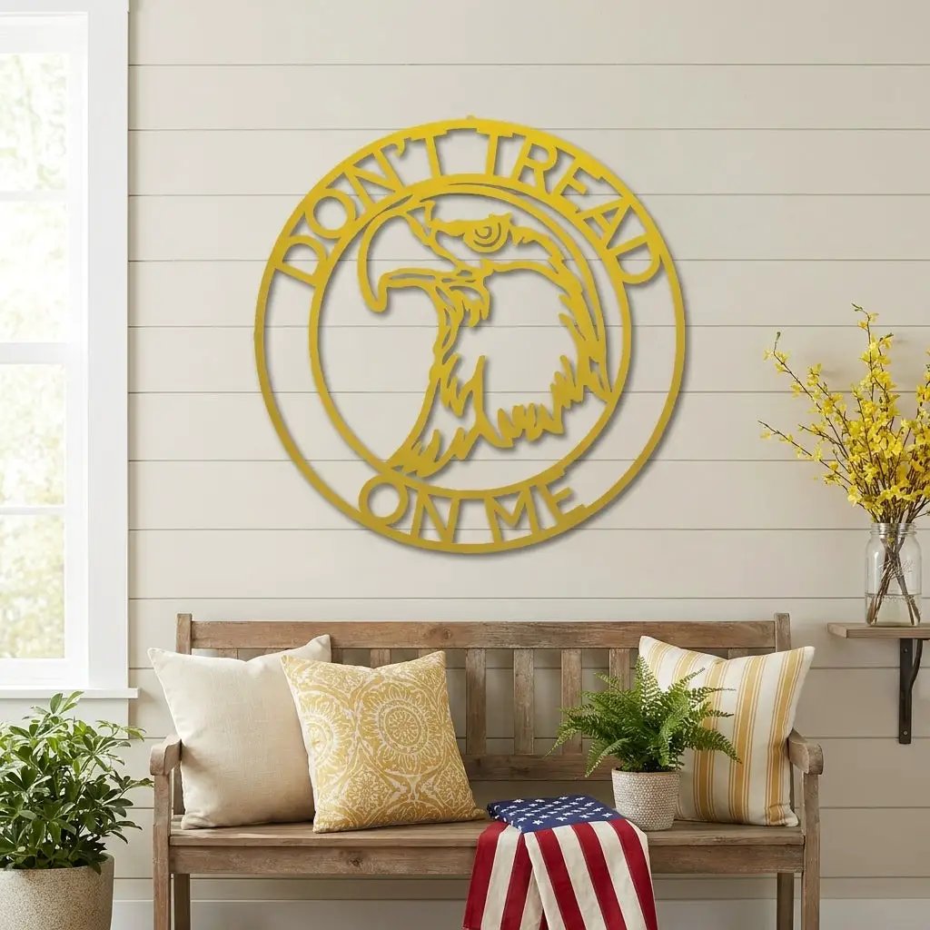 Personalized Bald Eagle Metal Sign – Custom Patriotic Name Sign – American Eagle Wall Art – Veteran Gift