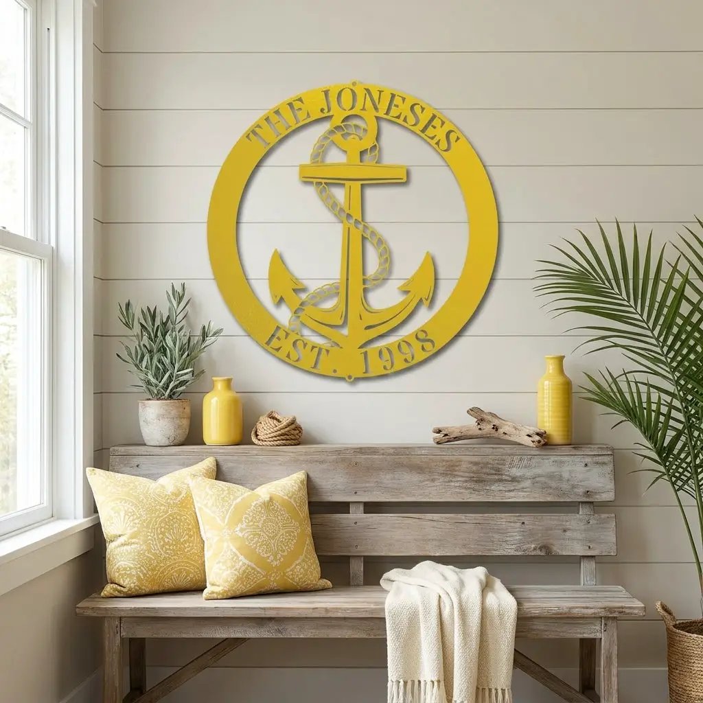 Personalized Anchor Metal Art – Where Your Story Drops Anchor