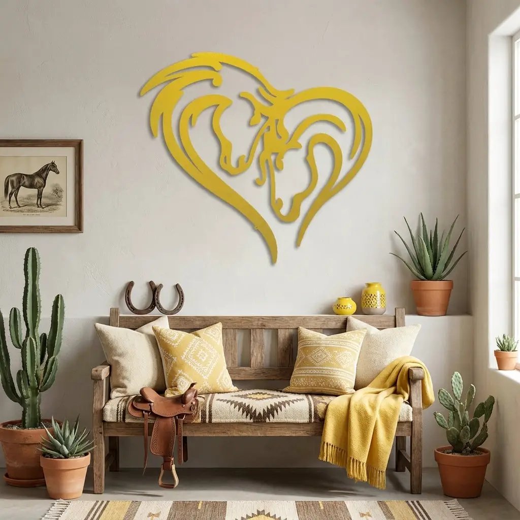 Horse Love Steel Wall Sign