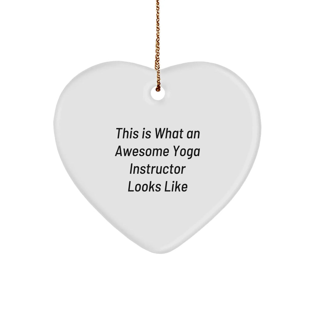Yoga Instructor Gifts for Christmas - This Is What An Awesome Heart Ornament Looks Like, Gifts from Friends to Yoga Instructor
