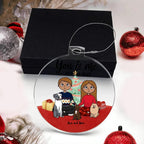 You and Me and the Dogs Personalized Acrylic Keepsake Ornament