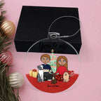 You and Me and the Dogs Personalized Acrylic Keepsake Ornament