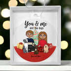 You and Me and the Dogs Personalized Acrylic Keepsake Ornament