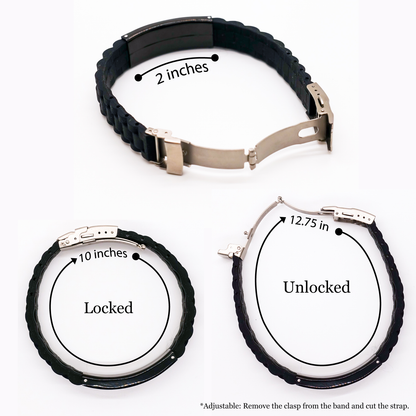Funny Forester Gifts, Glide lock Clasp Bracelet for Men, I'm Not Perfect But I'm A Forester And That's Basically The Same Thing, Father's Day Unique Gifts from Men
