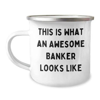 Spring Pet Products Gifts from Men to Awesome Bankers, This Is What An Awesome Banker Looks Like, Camping Mug for Christmas, Perfect for Banker Entusiasts (150-200 characters in total) - Mallard Moon Gift Shop