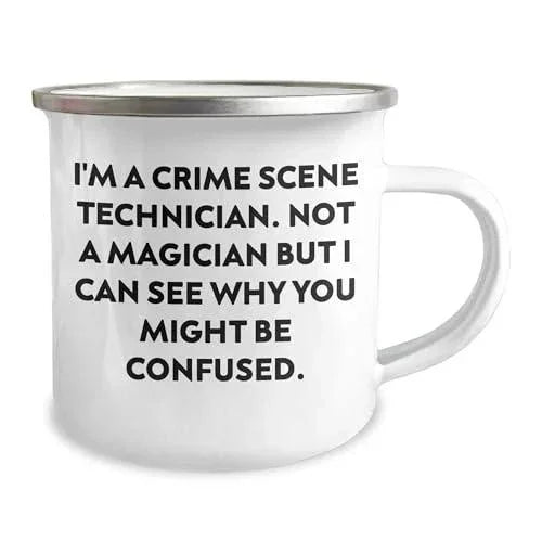 Crime Scene Technician Camping Mug - Gifts from Family - Christmas Unique Gifts for Crime Scene Technician