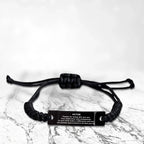 Actor Black Braided Leather Rope Engraved Bracelet - Thanks for being who you are - Birthday Christmas Jewelry Gifts Coworkers Colleague Boss