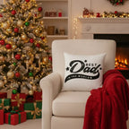 Decorative Dad Pillow with Insert – “Best Dad in the World” Design – Gift for Father