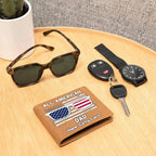 All American Dad - Papa - Grandpa - Personalized Leather Wallet