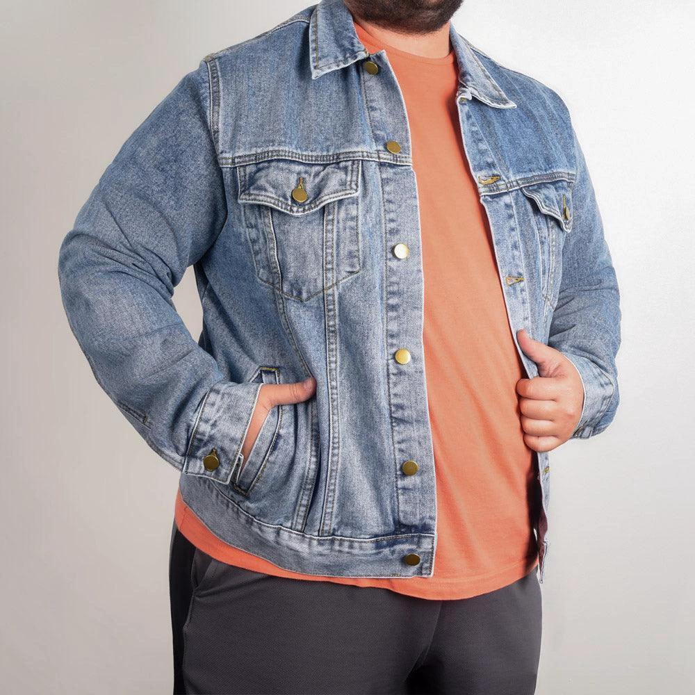 All American Dad - Papa - Grandpa - Personalized Men's Denim Jacket