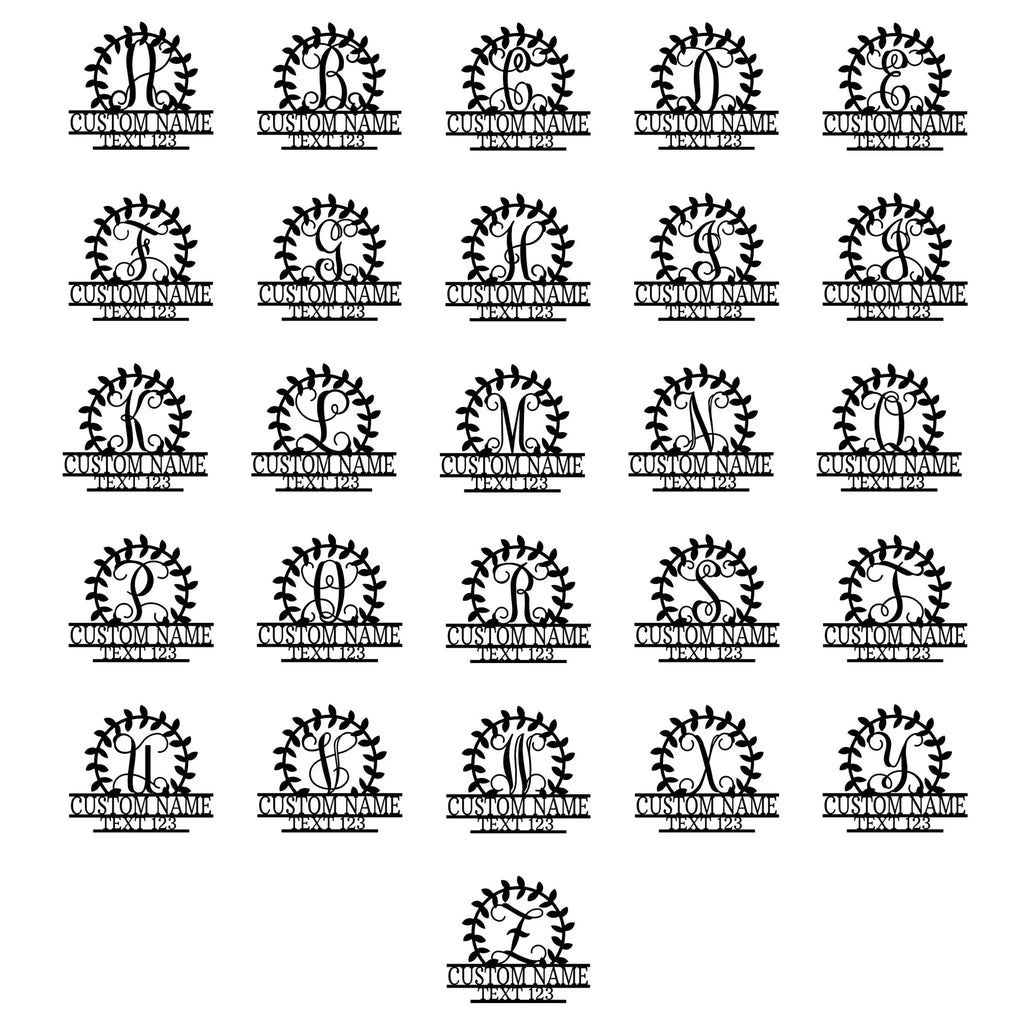 Custom Crest Metal Wall Sign – Personalized Family Name, Monogram, and Established Year – Made in the USA – 5 Sizes & Colors