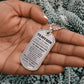 Gift for Adult Son Military Dog Tag Style Personalized Engraved Necklace Love Mom - Mallard Moon Gift Shop