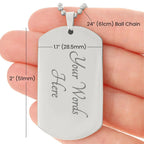 o My Son – Old Lion Dog Tag Necklace from Mom | Personalized Military Pendant Keepsake Gift for Birthday, Graduation, Christmas, or Deployment