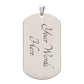 o My Son – Old Lion Dog Tag Necklace from Mom | Personalized Military Pendant Keepsake Gift for Birthday, Graduation, Christmas, or Deployment - Mallard Moon Gift Shop