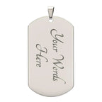 o My Son – Old Lion Dog Tag Necklace from Mom | Personalized Military Pendant Keepsake Gift for Birthday, Graduation, Christmas, or Deployment