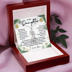 Gift for Daughter - You are Cherished Beyond Words - Giraffe Pendant Necklace