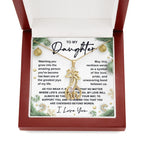 Gift for Daughter - You are Cherished Beyond Words - Giraffe Pendant Necklace