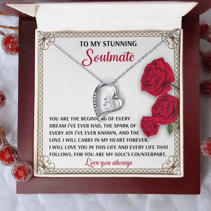 To My Soulmate Beginning of Every Dream Forever Love Necklace - Mallard Moon Gift Shop