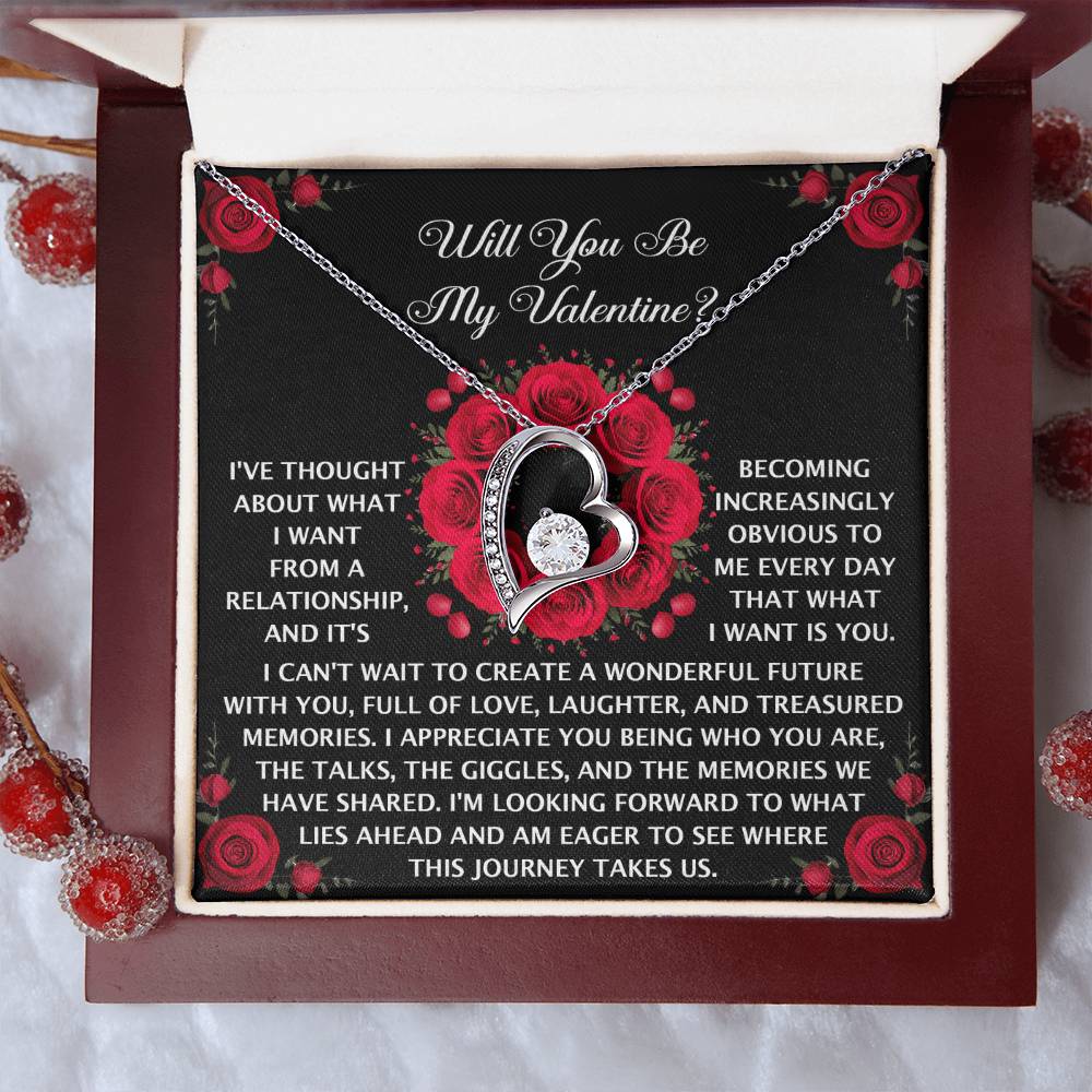 To My Valentine: Romantic Love Knot Necklace with Emotional Message - Mallard Moon Gift Shop