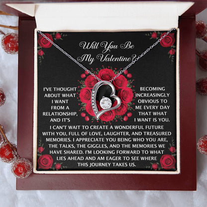 To My Valentine: Romantic Love Knot Necklace with Emotional Message - Mallard Moon Gift Shop