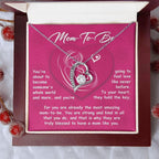 Gift for the Mom To Be You Will Soon Be Someone's Whole World Forever Love Heart Pendant Necklace