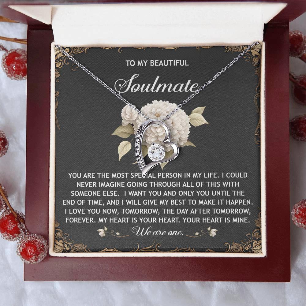 Romantic Necklace for Her - My Heart is Your Heart - Forever Love Necklace