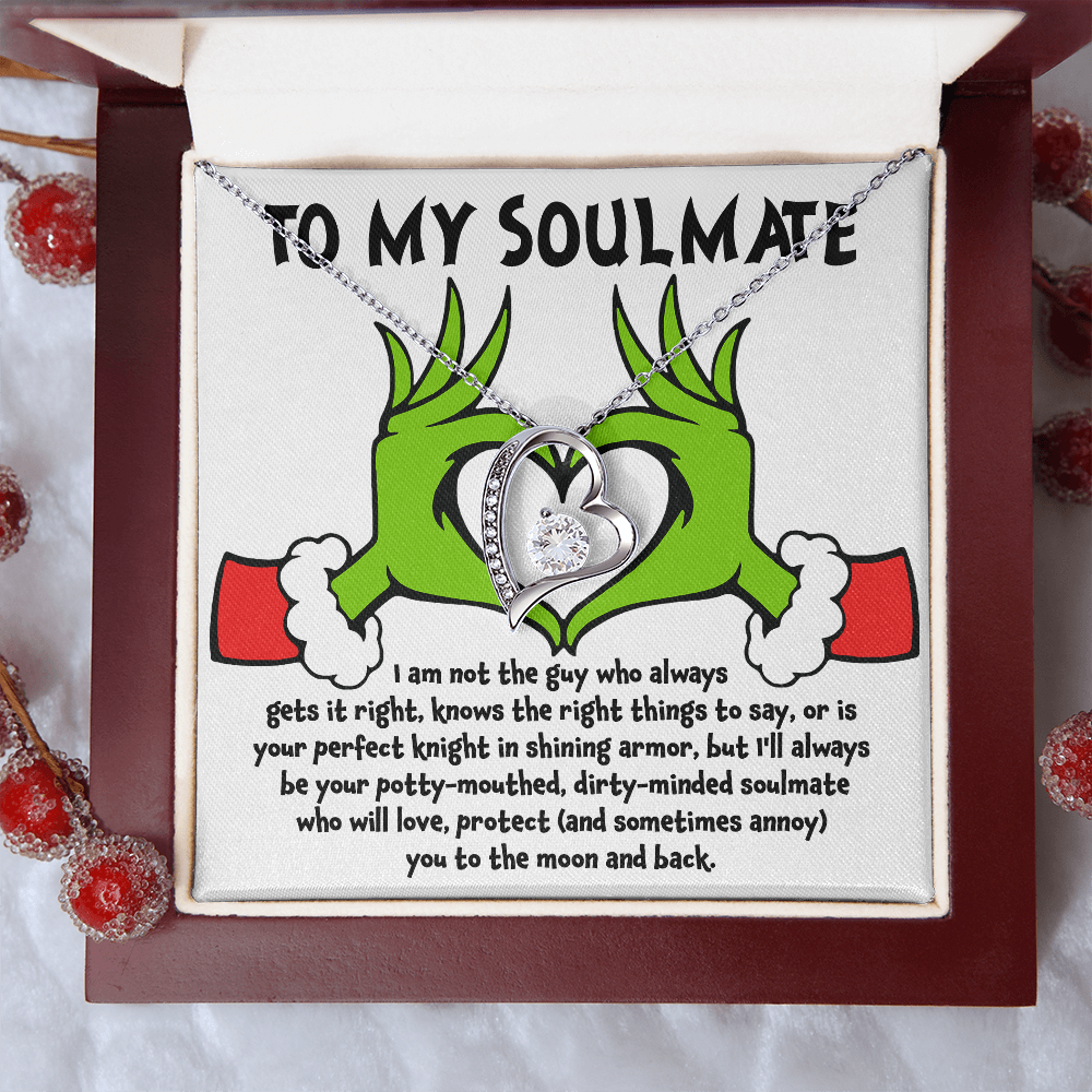 Soulmate Gift - I Am Not the Perfect Knight - Forever Love Pendant Necklace - Mallard Moon Gift Shop