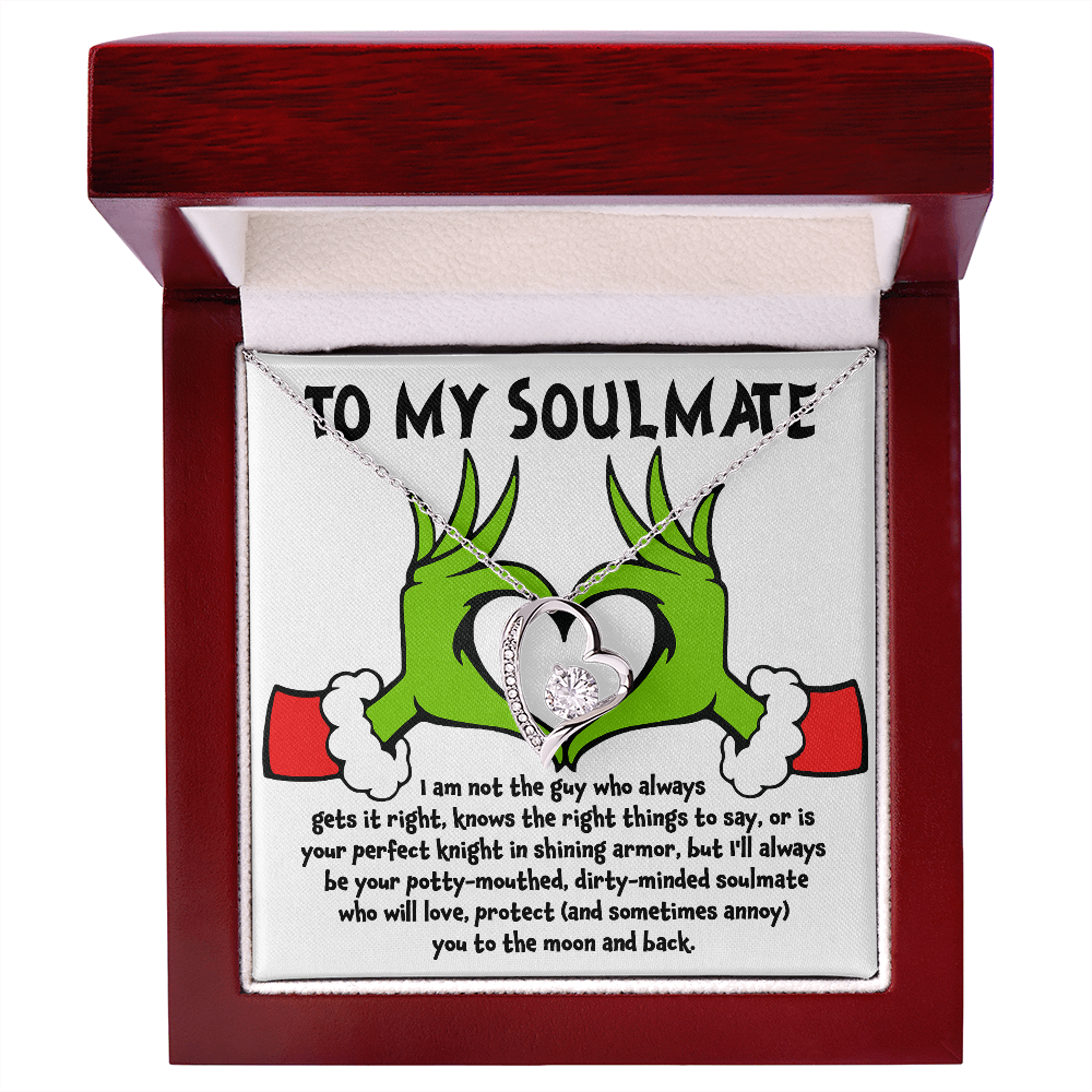 Soulmate Gift - I Am Not the Perfect Knight - Forever Love Pendant Necklace - Mallard Moon Gift Shop