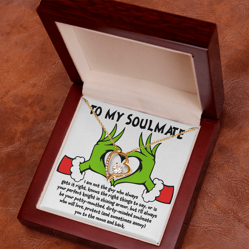 Soulmate Gift - I Am Not the Perfect Knight - Forever Love Pendant Necklace - Mallard Moon Gift Shop