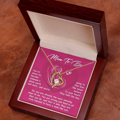 Gift for the Mom To Be You Will Soon Be Someone's Whole World Forever Love Heart Pendant Necklace - Mallard Moon Gift Shop